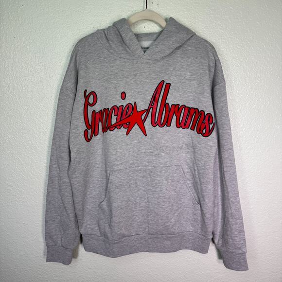 Gracie Abrams Hoodie Large The Secret Of Us Tour Concert Merch Red Star Soft - Picture 1 of 9